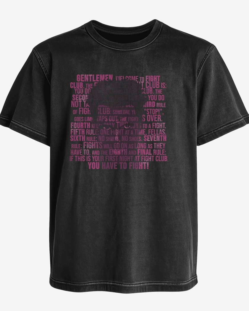 Polera desgastada Negro de tylerfigthclub