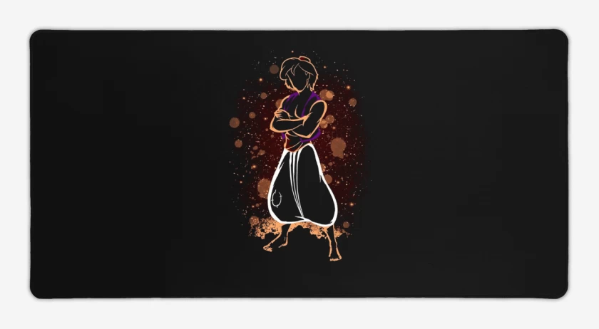 Mouse pad Gamer Negro de aladdin 