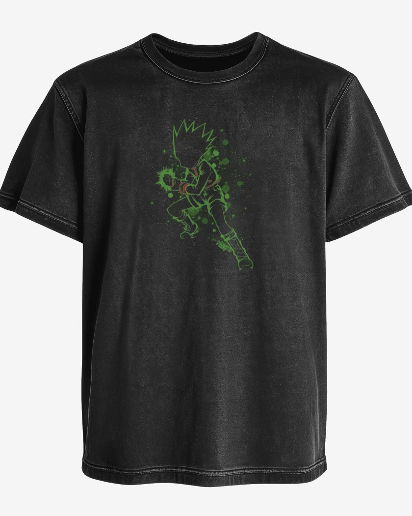 Polera desgastada Negro de Gon 