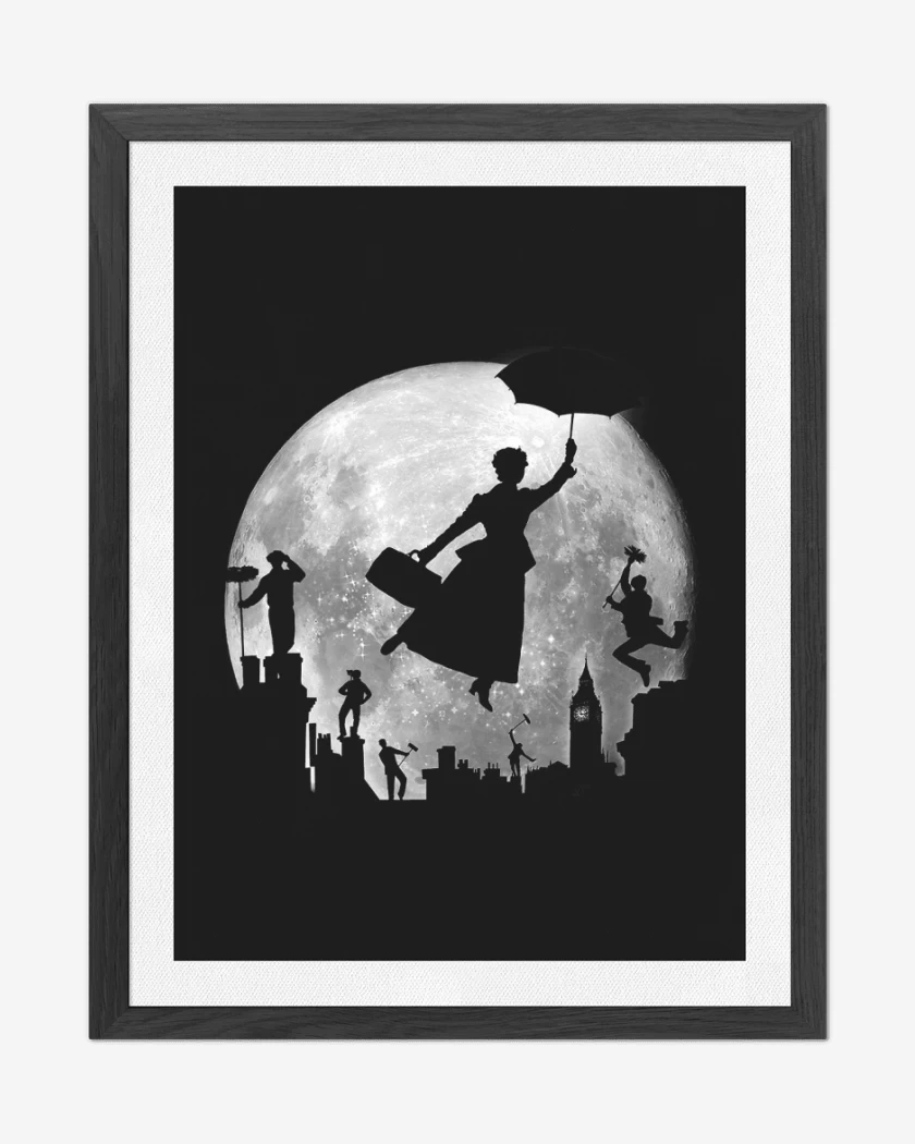 Cuadro decorativo Negro de Mary poppin