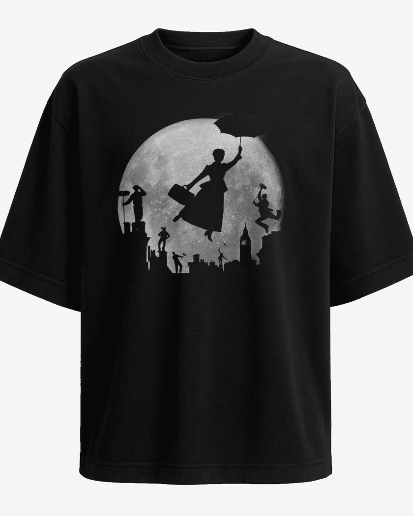 Polera Oversize Negro de Mary poppin