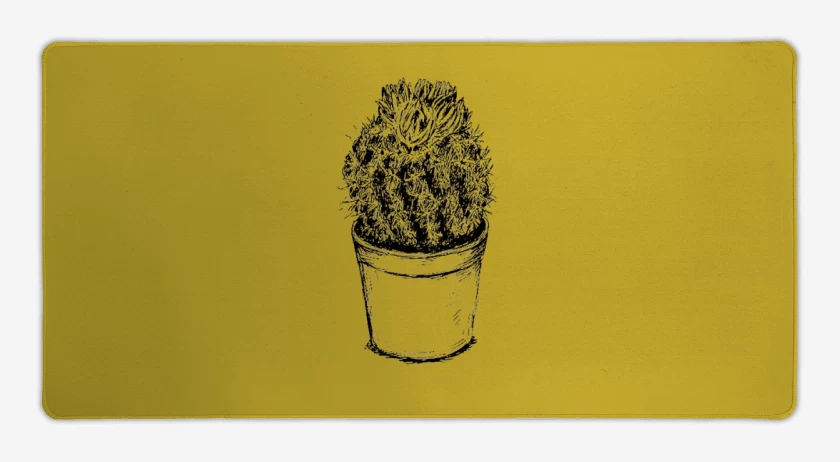 Mouse pad Gamer Amarillo de Cactus III