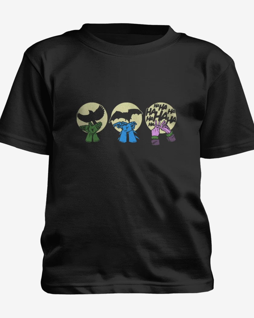 Polera de niño Negro de Siluetas DC