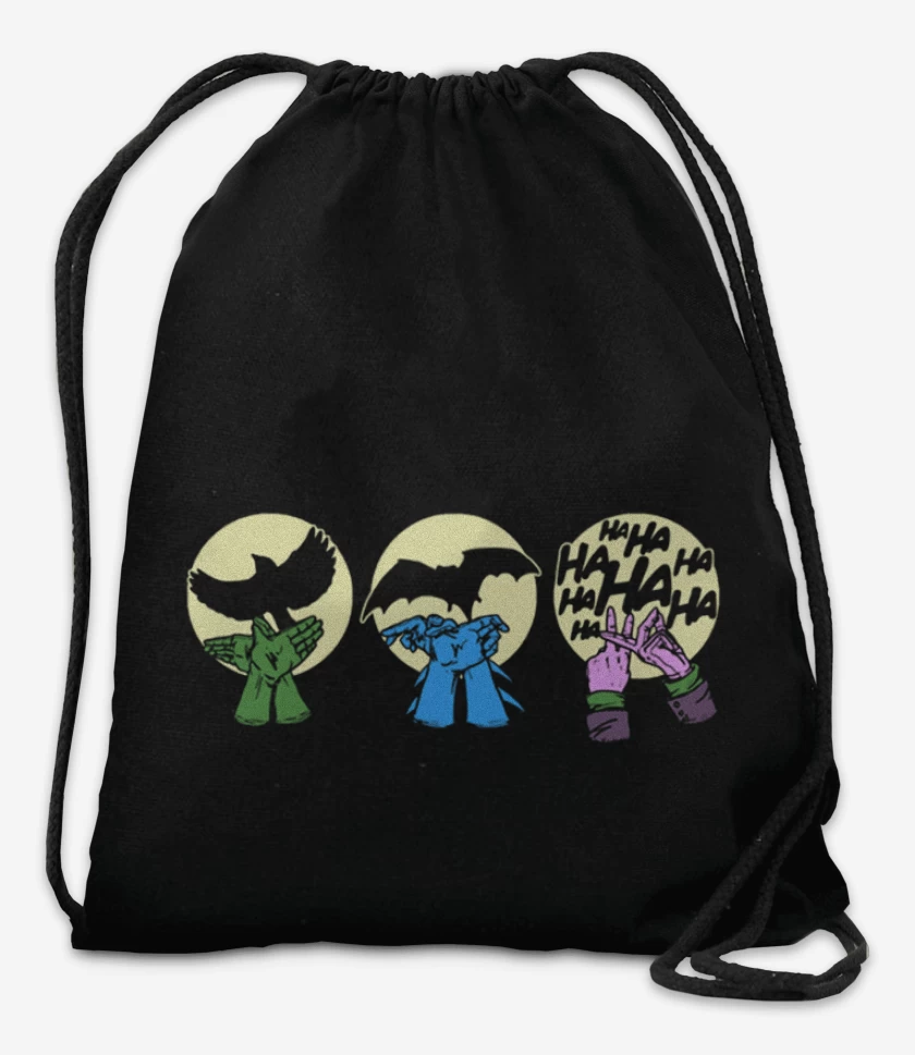 Mochila Negro de Siluetas DC