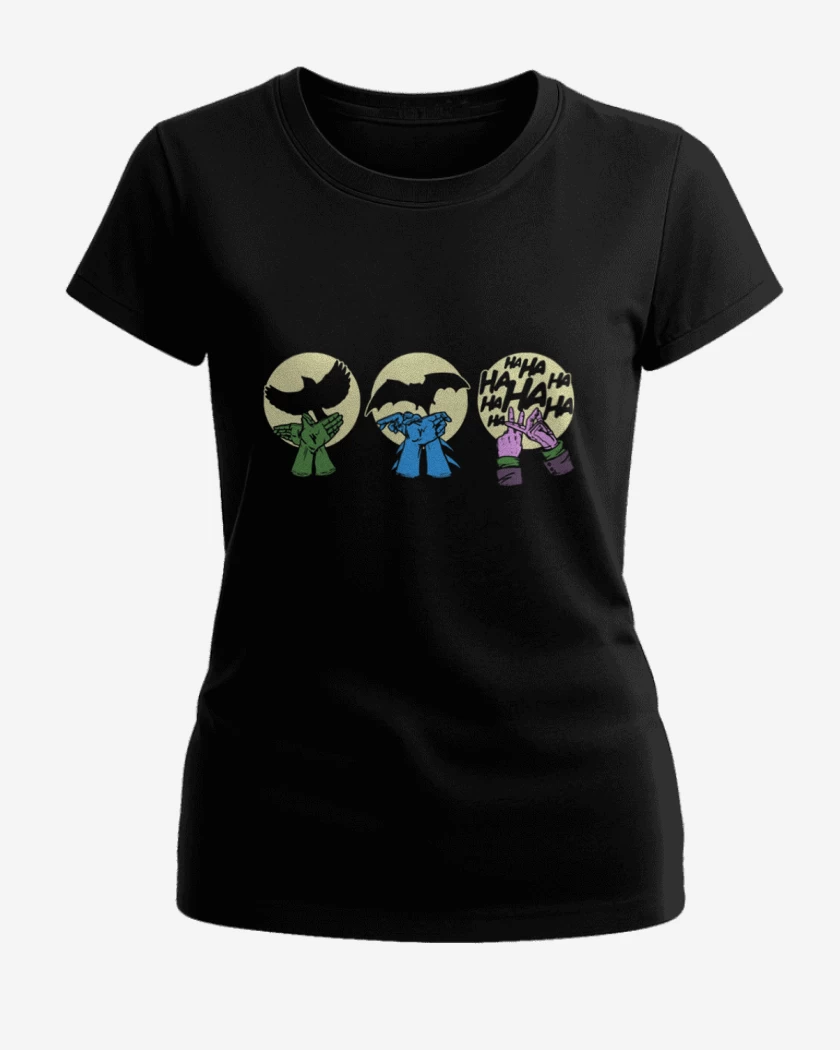 Polera de Mujer Negro de Siluetas DC