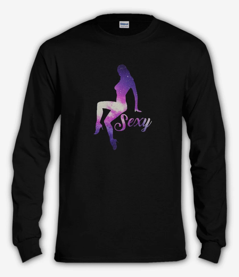 Polera manga larga Negro de Sxy
