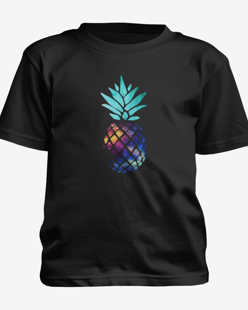 Polera de niño Negro de Space piña