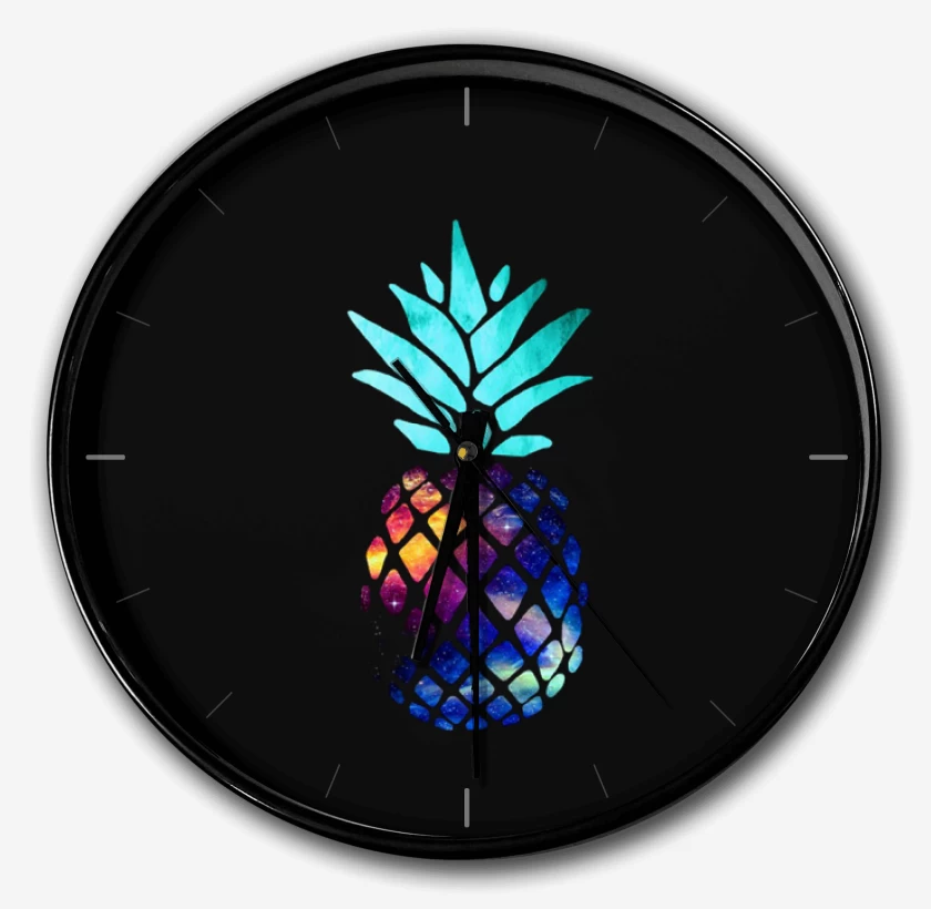 Reloj Negro de Space piña