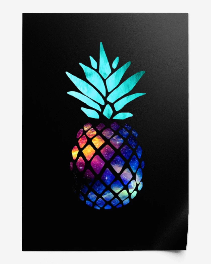 Print Negro de Space piña