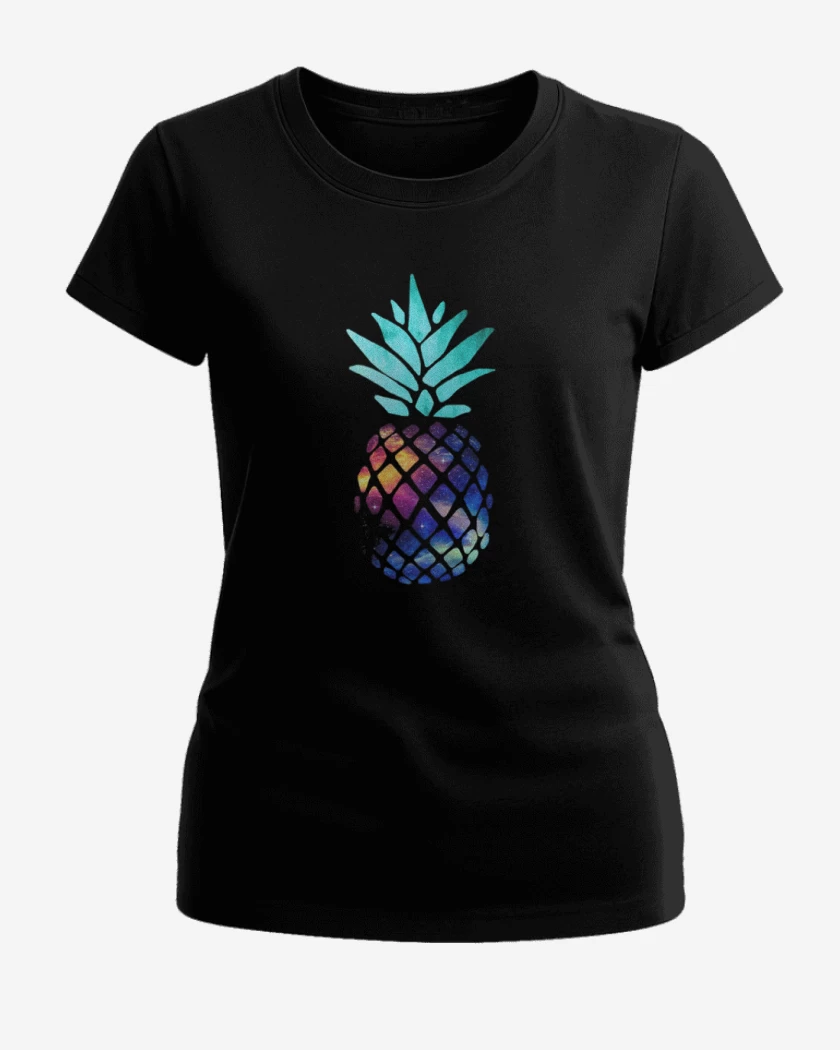 Polera de Mujer Negro de Space piña