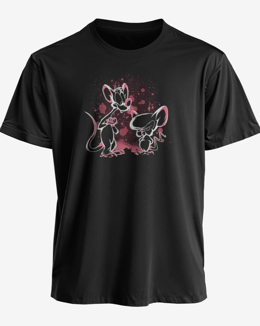 Polera premium Negro de Pinki y cerebro