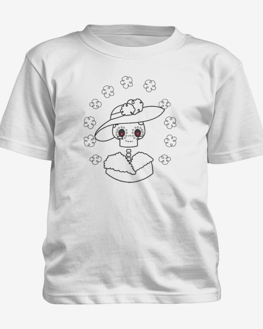 Polera de niño Blanco de Catrina 2
