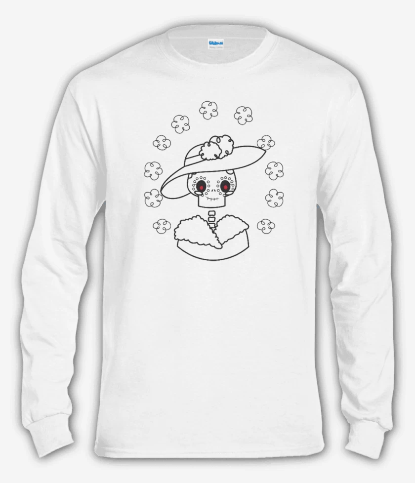 Polera manga larga Blanco de Catrina 2