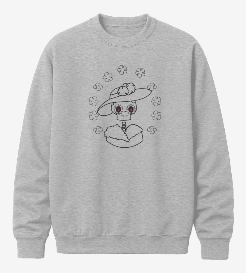 Poleron polo Gris Melange de Catrina 2