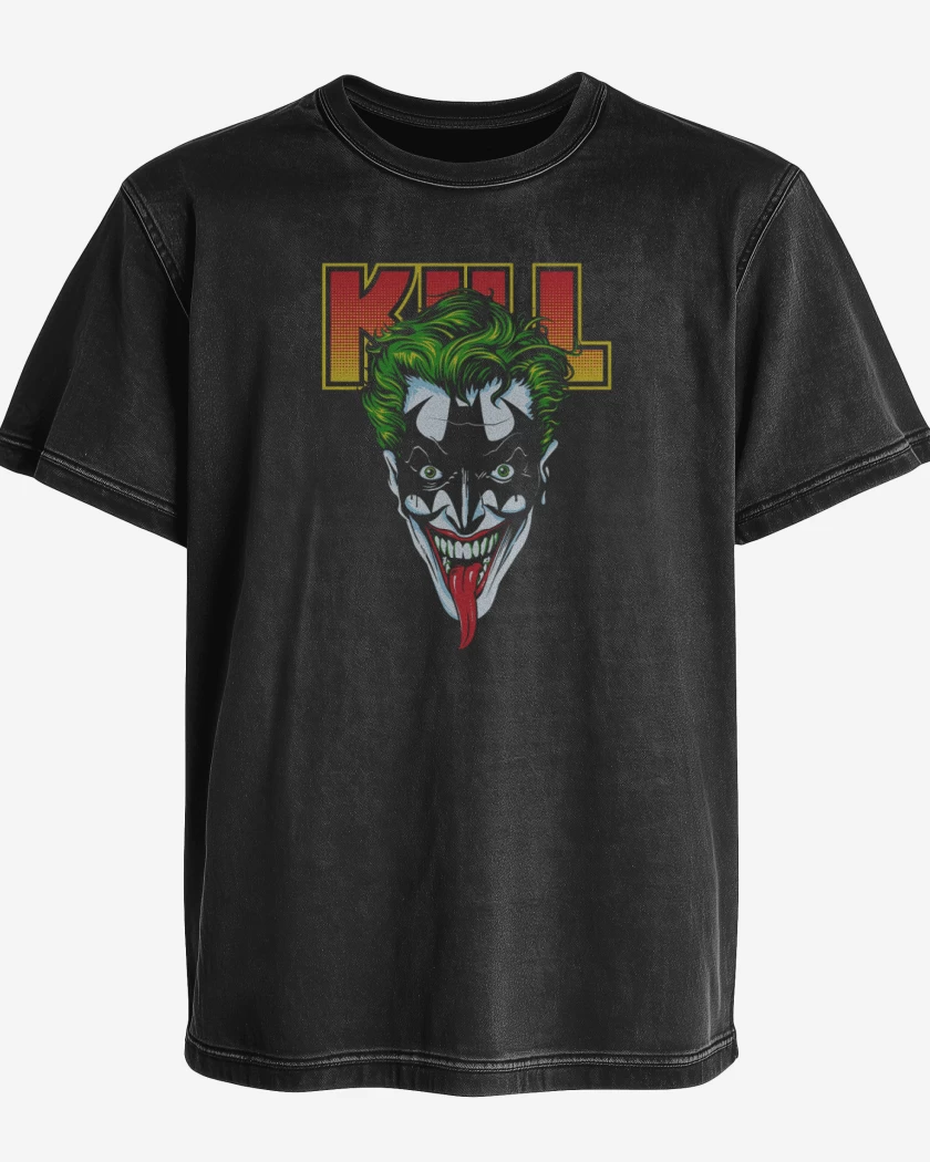 Polera desgastada Negro de Kill the bat
