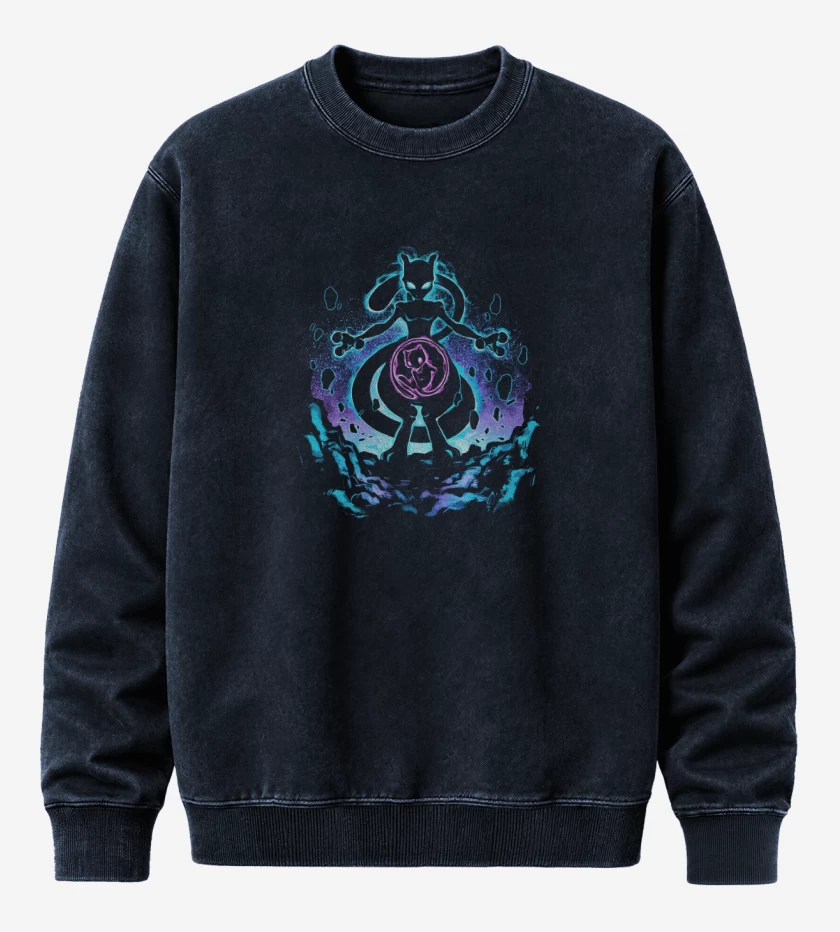 Poleron Polo Acid Wash Azul Marino de Legendario