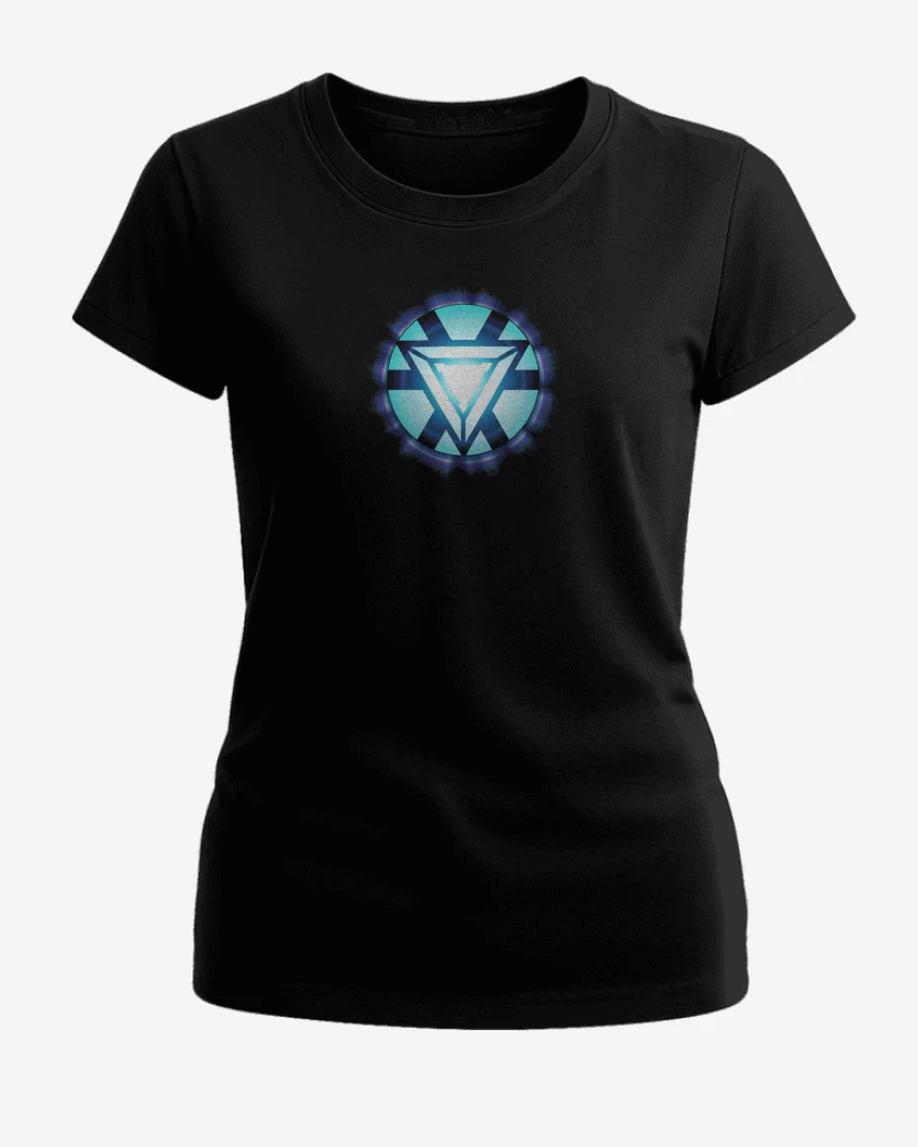 Polera de Mujer Negro de reactor full color