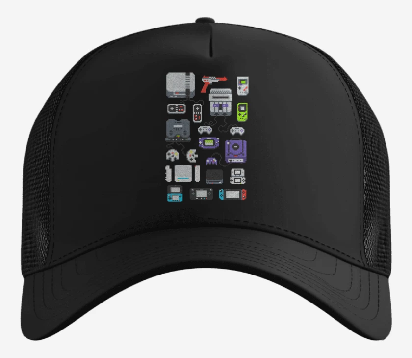 Gorro Negro de consolas nintendo