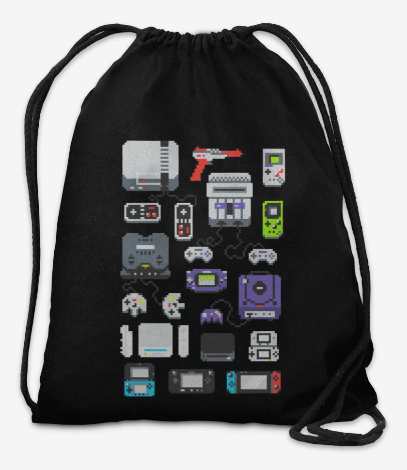Mochila Negro de consolas nintendo