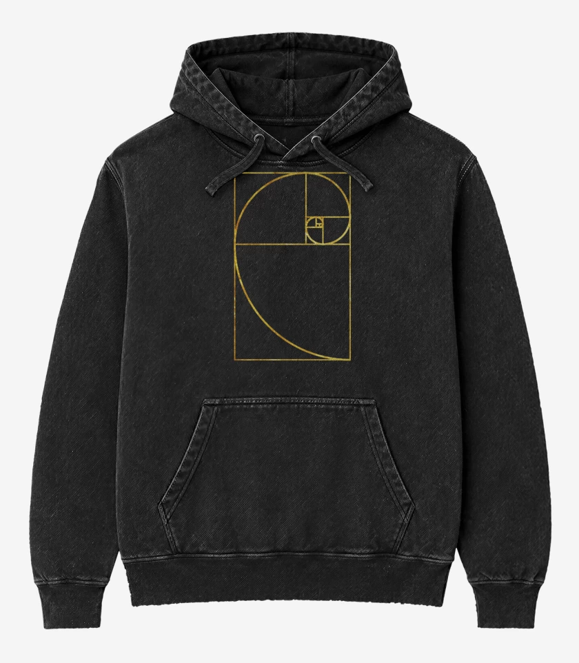 Poleron Canguro Acid Wash Negro de Fi