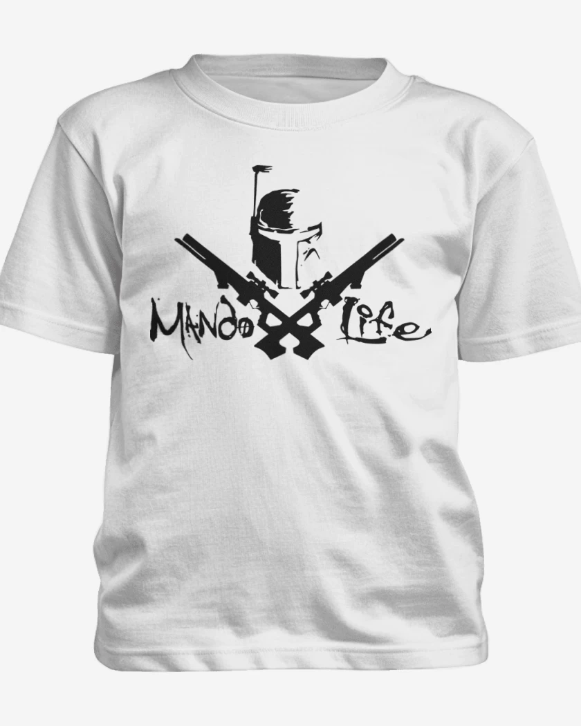 Polera de niño Blanco de Fett - Mando Life