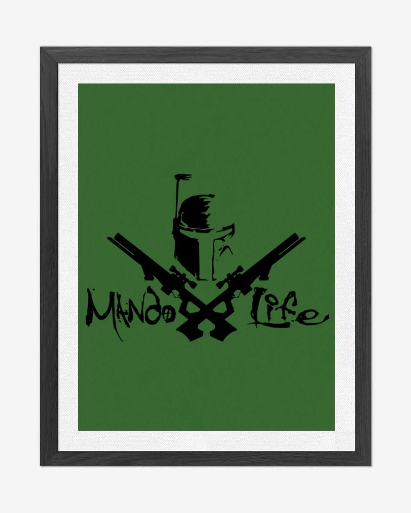 Cuadro decorativo Verde jade de Fett - Mando Life
