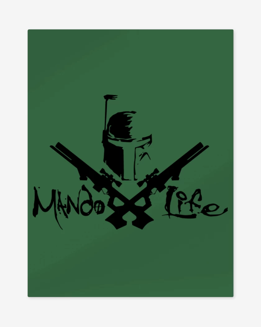 Print metalico Verde jade de Fett - Mando Life