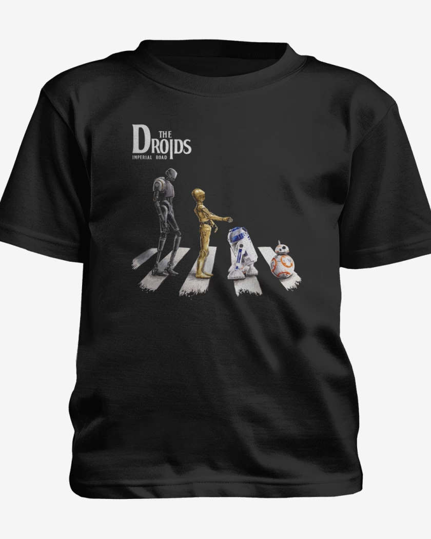 Polera de niño Negro de The droids