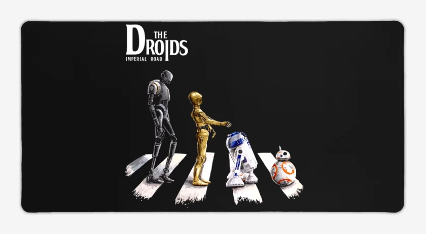 Mouse pad Gamer Negro de The droids