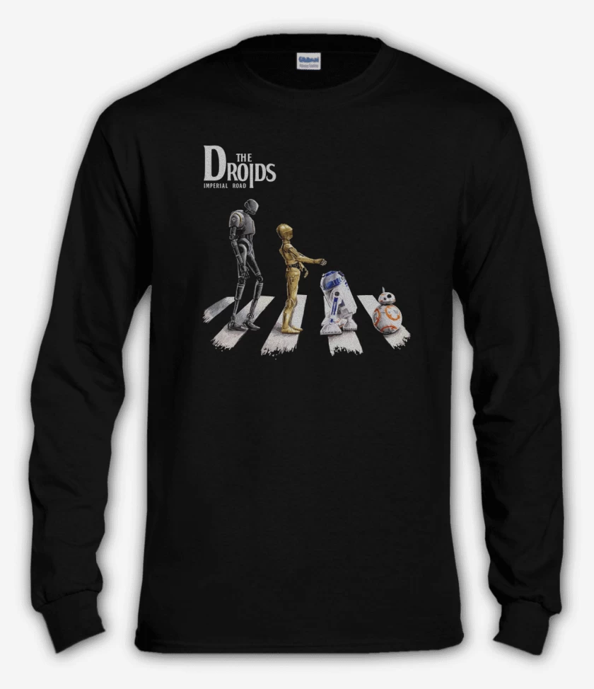 Polera manga larga Negro de The droids