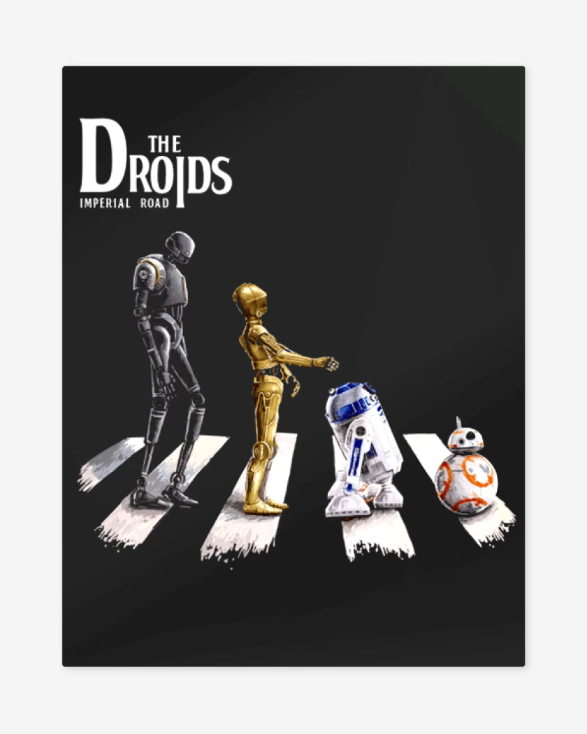 Print metalico Negro de The droids