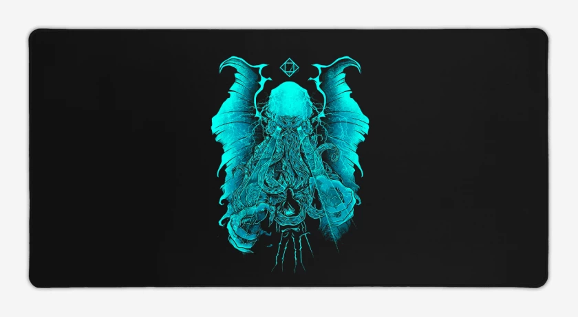 Mouse pad Gamer Negro de El cthulhu