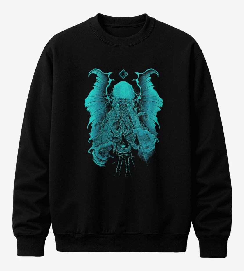 Poleron polo Negro de El cthulhu