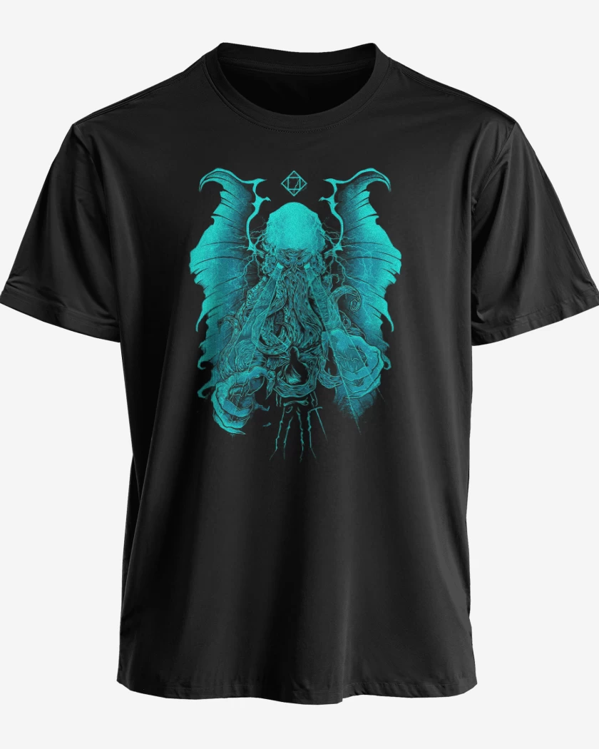 Polera premium Negro de El cthulhu