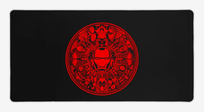 Mouse pad Gamer Negro de personajes de los libros comicos