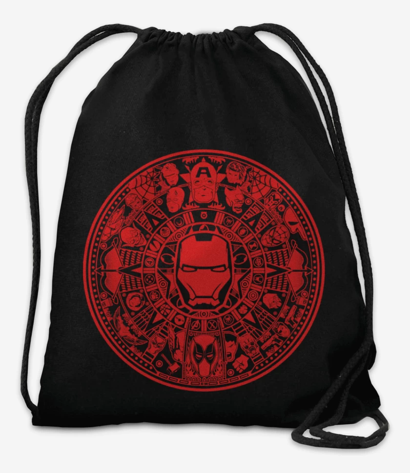 Mochila Negro de personajes de los libros comicos