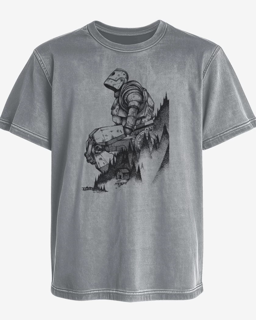 Polera desgastada el gigante de hierro