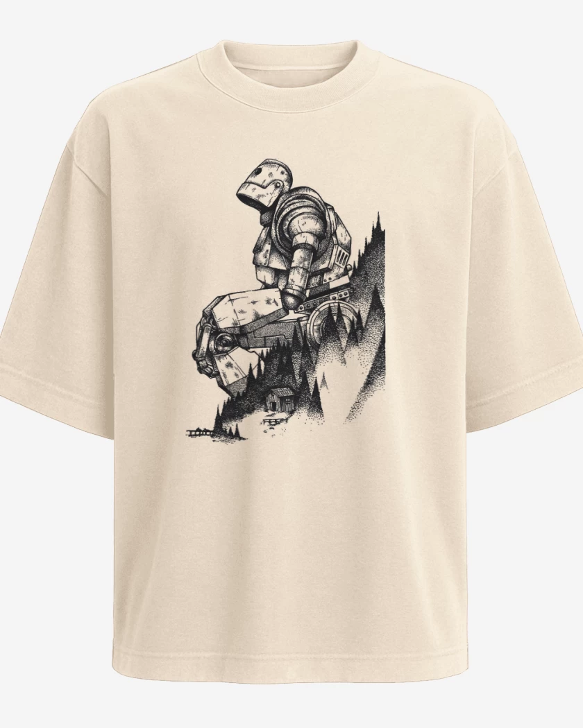 Polera Oversize el gigante de hierro