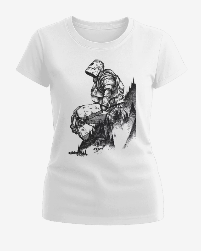 Polera de Mujer Blanco de el gigante de hierro