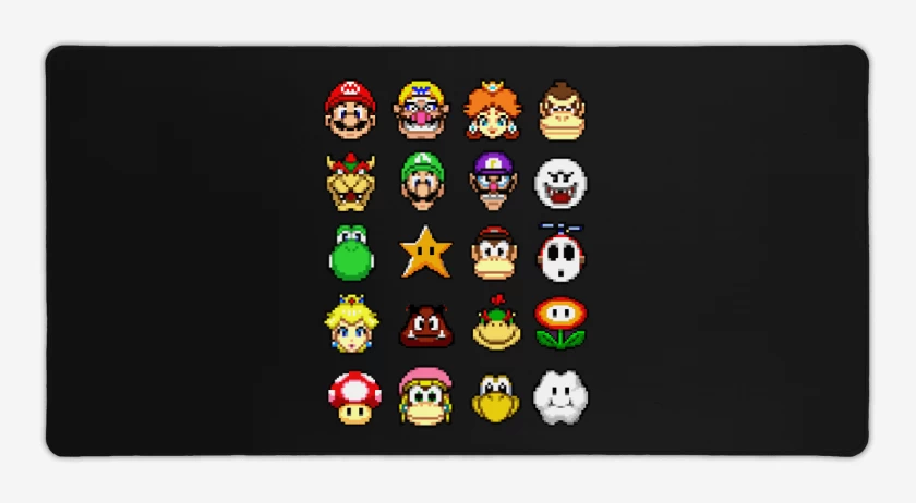 Mouse pad Gamer el tio del bigote en 8 bits