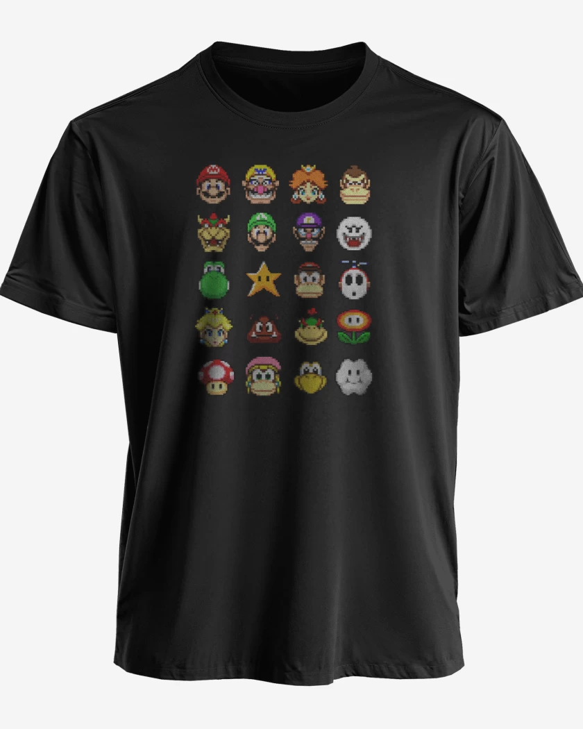Polera el tio del bigote en 8 bits