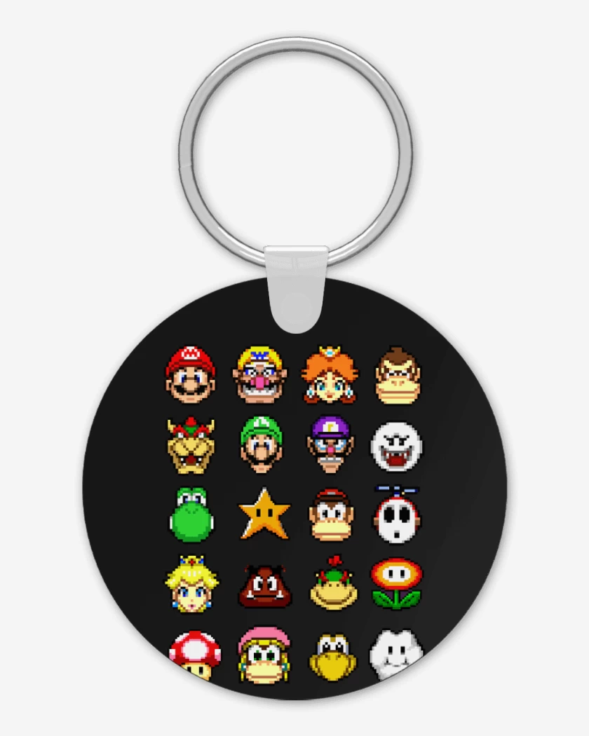 Llavero el tio del bigote en 8 bits