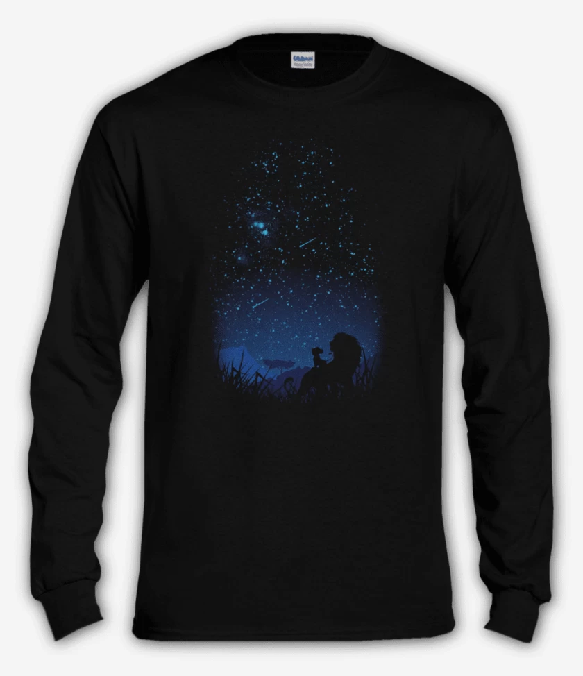 Polera manga larga Negro de Leon 2