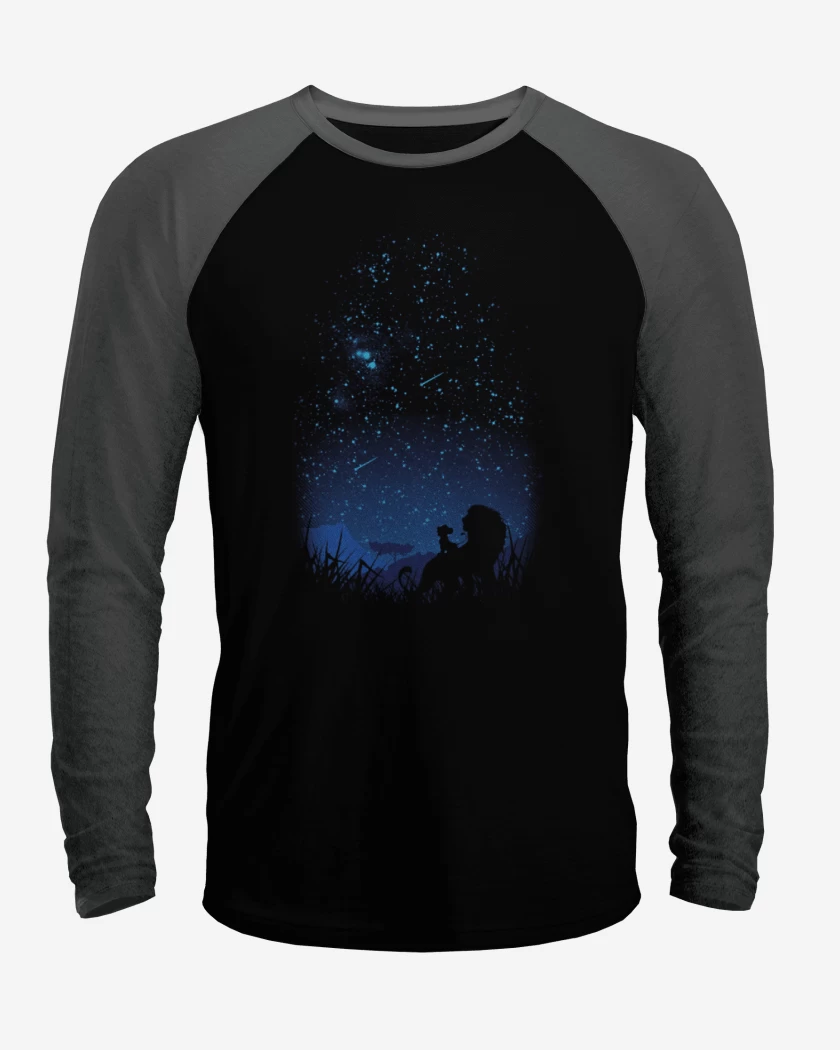Polera Raglan Negro / Negro Heather de Leon 2