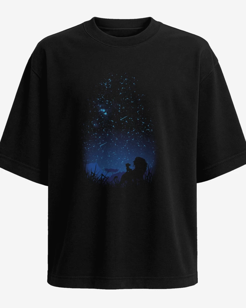 Polera Oversize Negro de Leon 2