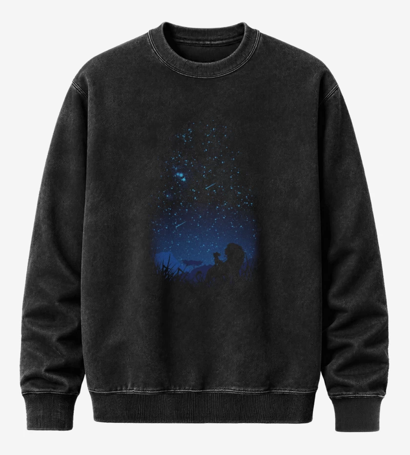 Poleron Polo Acid Wash Negro de Leon 2