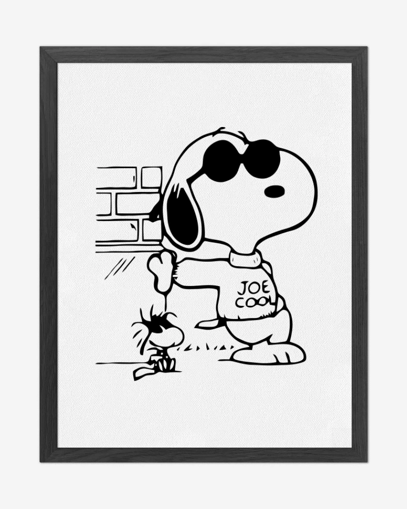Cuadro decorativo Blanco de Snoopy Style