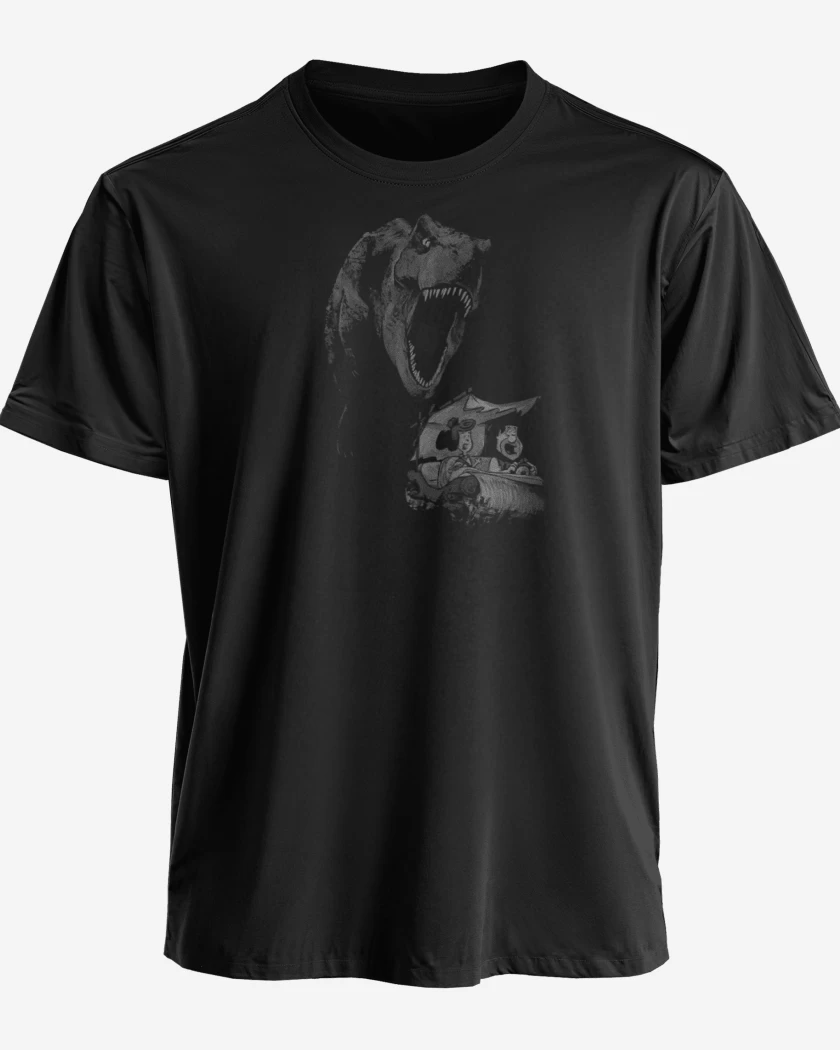 Polera premium Negro de PICAPIEDRAS VS REX 