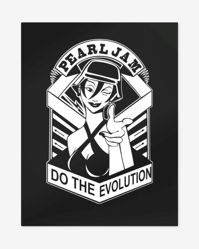 Print metalico Negro de Do The Evolution