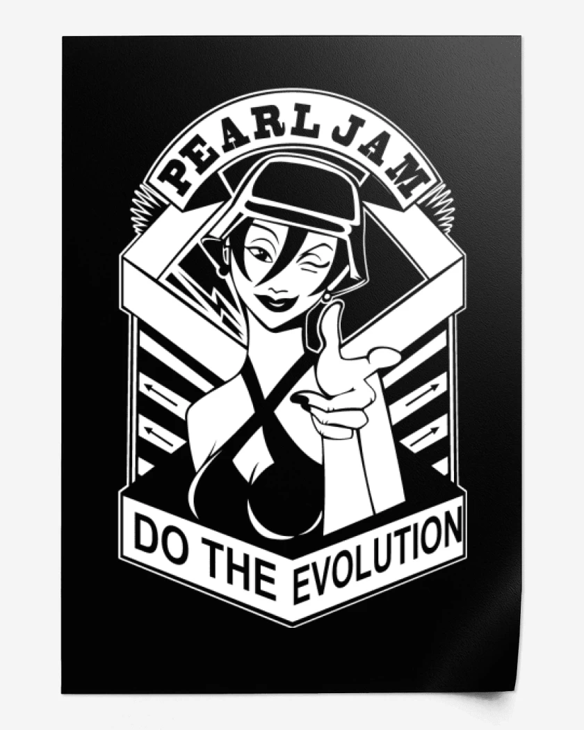 Print Negro de Do The Evolution